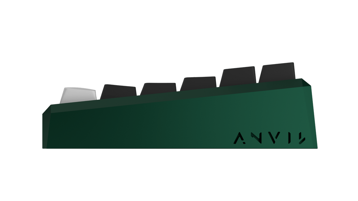 ANVIL NATIVE 75 in Emerald Green mit Standard-Keycaps, Ansicht von rechts