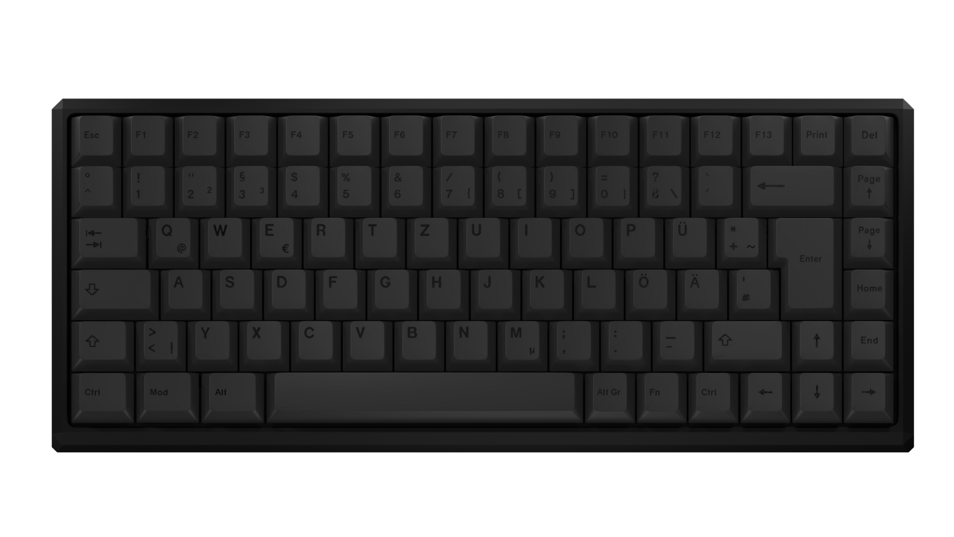 Black Week Editions - Native 75% + Free Tinkerworld Deskmat - nvil.gg - ANVIL - Custom Gaming Keyboards Blackout FR4 Linear Yellow
