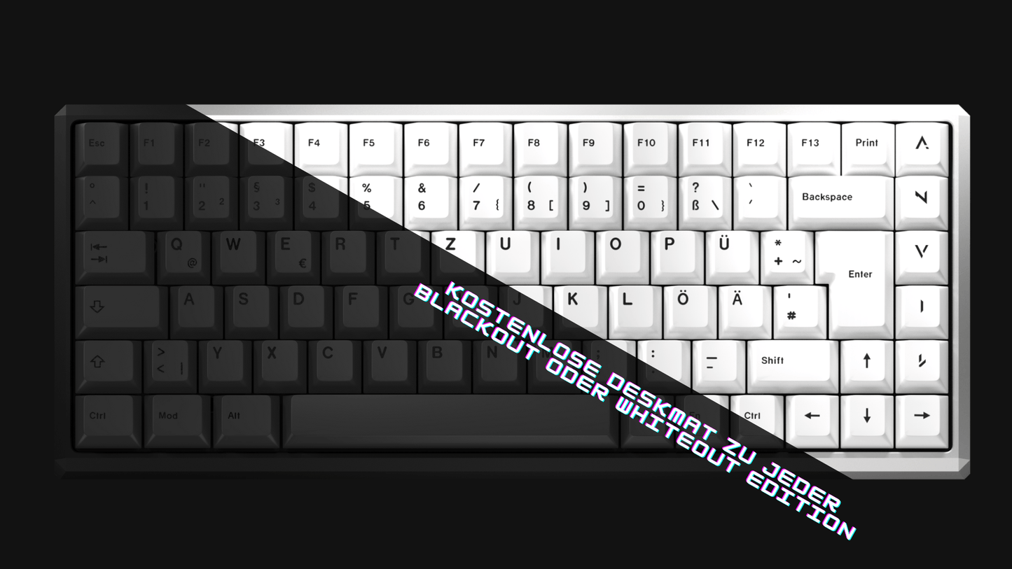 Black Week Editions - Native 75% + Free Tinkerworld Deskmat - nvil.gg - ANVIL - Custom Gaming Keyboards Blackout FR4 Linear Yellow